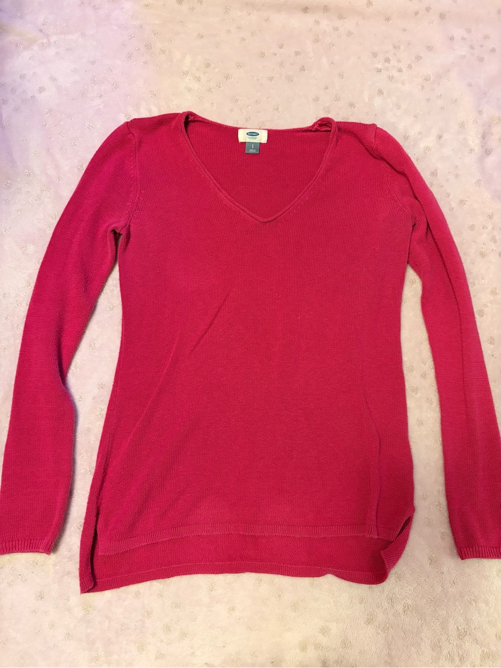Old Navy V-Neck Pink Sweater